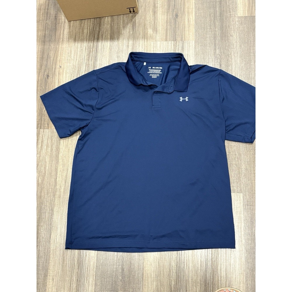 Under Armour The Performance Short Sleeve Polo Solid Navy 2XL Shirt